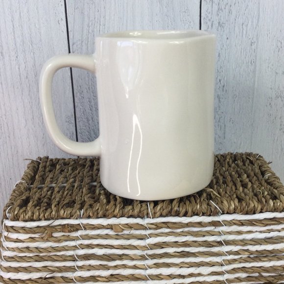 Rae Dunn Artisian 'Wish' Mug, Cream black letters - Picture 3 of 6